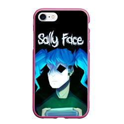 Чехол iPhone 7/8 матовый Sally Face: Light Silhouette, цвет: 3D-малиновый
