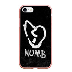 Чехол iPhone 7/8 матовый XXXTentacion: Numb, цвет: 3D-светло-розовый