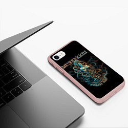Чехол iPhone 7/8 матовый Meshuggah: Violent Sleep, цвет: 3D-светло-розовый — фото 2