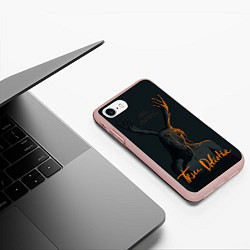 Чехол iPhone 7/8 матовый True Detective, цвет: 3D-светло-розовый — фото 2