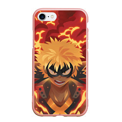 Чехол iPhone 7/8 матовый Boku no Hero Academia, цвет: 3D-светло-розовый