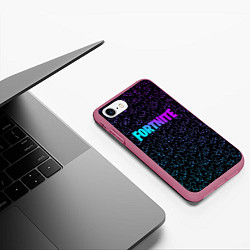 Чехол iPhone 7/8 матовый MARSHMELLO x FORTNITE, цвет: 3D-малиновый — фото 2