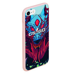 Чехол iPhone 7/8 матовый CS:GO Hyper Beast, цвет: 3D-светло-розовый — фото 2
