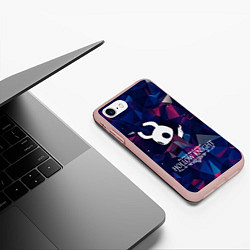 Чехол iPhone 7/8 матовый Hollow Knight, цвет: 3D-светло-розовый — фото 2