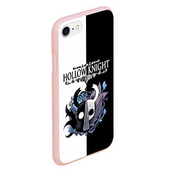 Чехол iPhone 7/8 матовый Hollow Knight Black & White, цвет: 3D-светло-розовый — фото 2