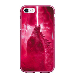 Чехол iPhone 7/8 матовый Red Godzilla