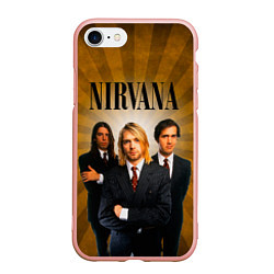 Чехол iPhone 7/8 матовый Nirvana, цвет: 3D-светло-розовый