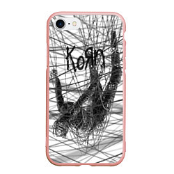 Чехол iPhone 7/8 матовый Korn: The Nothing, цвет: 3D-светло-розовый