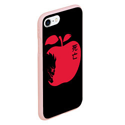 Чехол iPhone 7/8 матовый Яблоко Рюка, цвет: 3D-светло-розовый — фото 2