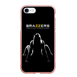 Чехол iPhone 7/8 матовый Brazzers - casting producer, цвет: 3D-светло-розовый