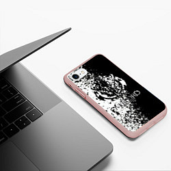 Чехол iPhone 7/8 матовый Overlord, цвет: 3D-светло-розовый — фото 2