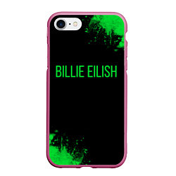 Чехол iPhone 7/8 матовый Billie Eilish, цвет: 3D-малиновый