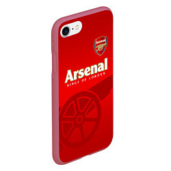 Чехол iPhone 7/8 матовый Arsenal, цвет: 3D-малиновый — фото 2