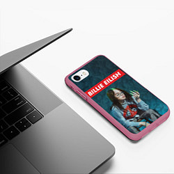 Чехол iPhone 7/8 матовый Ноготки Билли, цвет: 3D-малиновый — фото 2