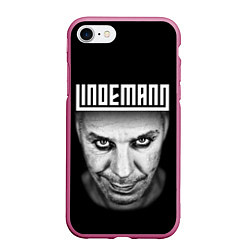 Чехол iPhone 7/8 матовый LINDEMANN, цвет: 3D-малиновый