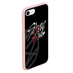 Чехол iPhone 7/8 матовый Stray Kids, цвет: 3D-светло-розовый — фото 2