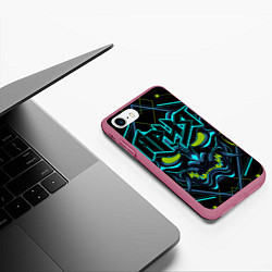 Чехол iPhone 7/8 матовый Ария, цвет: 3D-малиновый — фото 2