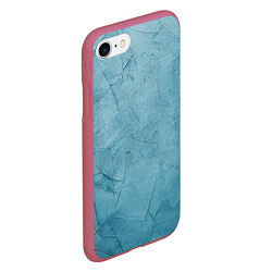 Чехол iPhone 7/8 матовый Оттенки синего, цвет: 3D-малиновый — фото 2