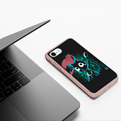 Чехол iPhone 7/8 матовый Хвост Феи, цвет: 3D-светло-розовый — фото 2