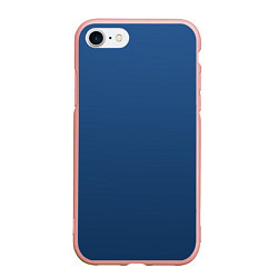 Чехол iPhone 7/8 матовый 19-4052 Classic Blue, цвет: 3D-светло-розовый
