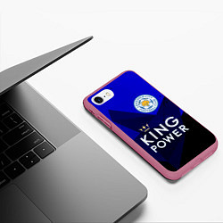 Чехол iPhone 7/8 матовый Лестер, цвет: 3D-малиновый — фото 2