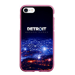 Чехол iPhone 7/8 матовый DETROIT:BECOME HUMAN, цвет: 3D-малиновый