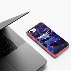 Чехол iPhone 7/8 матовый DETROIT:BECOME HUMAN 2019, цвет: 3D-малиновый — фото 2