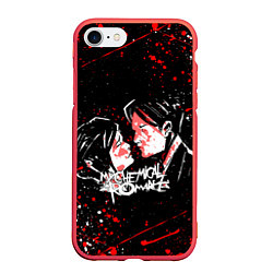 Чехол iPhone 7/8 матовый My Chemical Romance, цвет: 3D-красный