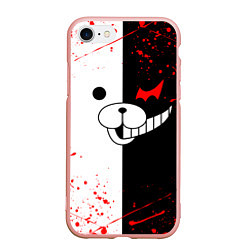 Чехол iPhone 7/8 матовый MONOKUMA, цвет: 3D-светло-розовый