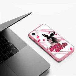 Чехол iPhone 7/8 матовый ARIANA GRANDE, цвет: 3D-баблгам — фото 2