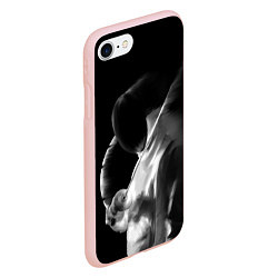 Чехол iPhone 7/8 матовый Fencer, цвет: 3D-светло-розовый — фото 2