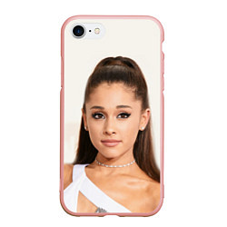 Чехол iPhone 7/8 матовый Ariana Grande Ариана Гранде, цвет: 3D-светло-розовый
