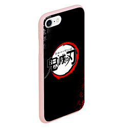 Чехол iPhone 7/8 матовый KIMETSU NO YAIBA, цвет: 3D-светло-розовый — фото 2