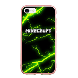 Чехол iPhone 7/8 матовый MINECRAFT STORM