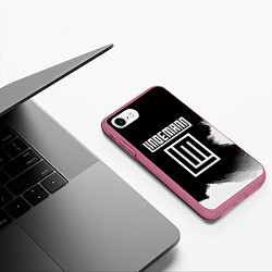 Чехол iPhone 7/8 матовый LINDEMANN, цвет: 3D-малиновый — фото 2