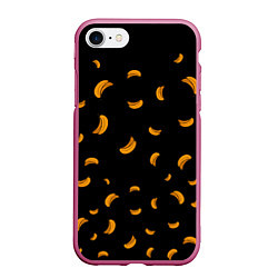 Чехол iPhone 7/8 матовый Банана, цвет: 3D-малиновый