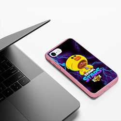 Чехол iPhone 7/8 матовый Brawl Stars SALLY LEON, цвет: 3D-баблгам — фото 2