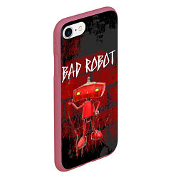 Чехол iPhone 7/8 матовый Bad Robot, цвет: 3D-малиновый — фото 2