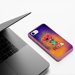 Чехол iPhone 7/8 матовый Brawl Stars Nita, цвет: 3D-малиновый — фото 2