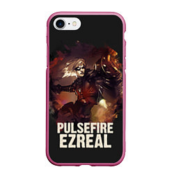 Чехол iPhone 7/8 матовый Pulsefire Ezreal, цвет: 3D-малиновый