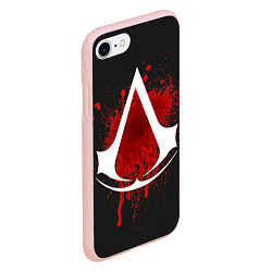 Чехол iPhone 7/8 матовый Assassin’s Creed, цвет: 3D-светло-розовый — фото 2