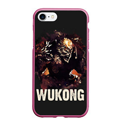 Чехол iPhone 7/8 матовый Wukong, цвет: 3D-малиновый
