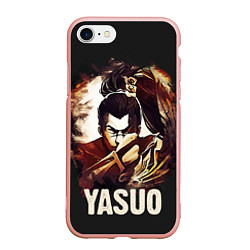 Чехол iPhone 7/8 матовый Yasuo, цвет: 3D-светло-розовый