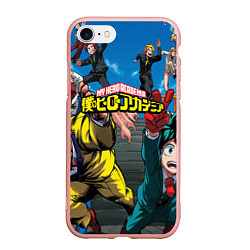 Чехол iPhone 7/8 матовый My Hero Academia все герои