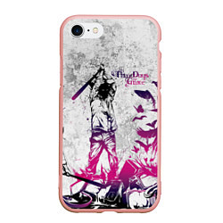 Чехол iPhone 7/8 матовый Three Days Grace, цвет: 3D-светло-розовый