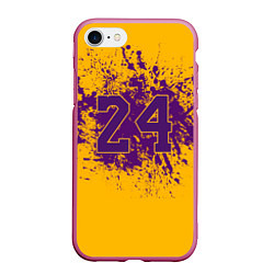 Чехол iPhone 7/8 матовый Kobe Bryant, цвет: 3D-малиновый