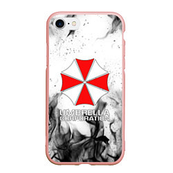 Чехол iPhone 7/8 матовый UMBRELLA CORP, цвет: 3D-светло-розовый