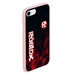 Чехол iPhone 7/8 матовый ROBLOX, цвет: 3D-светло-розовый — фото 2