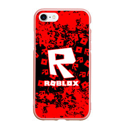 Чехол iPhone 7/8 матовый Roblox, цвет: 3D-светло-розовый