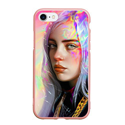 Чехол iPhone 7/8 матовый Billie Pinky Wave, цвет: 3D-светло-розовый